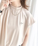 tシャツ 半袖 キレイめ大人のフレンチ袖。胸刺...の詳細画像2