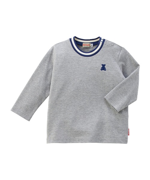 tシャツ シルエットベア長袖Ｔシャツ キッズ 子供服 男の子 女の子の画像