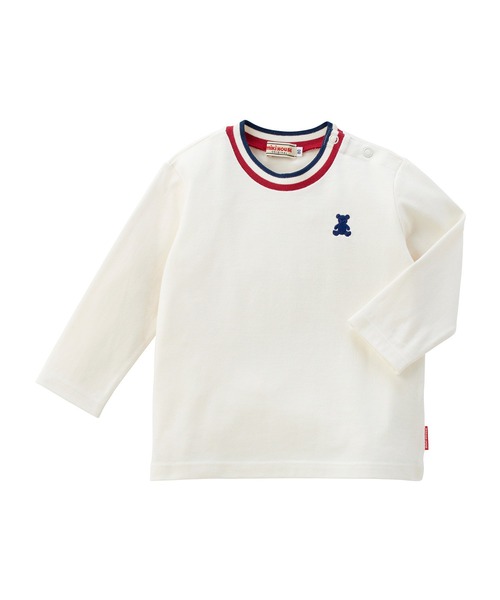 tシャツ シルエットベア長袖Ｔシャツ キッズ 子供服 男の子 女の子の画像