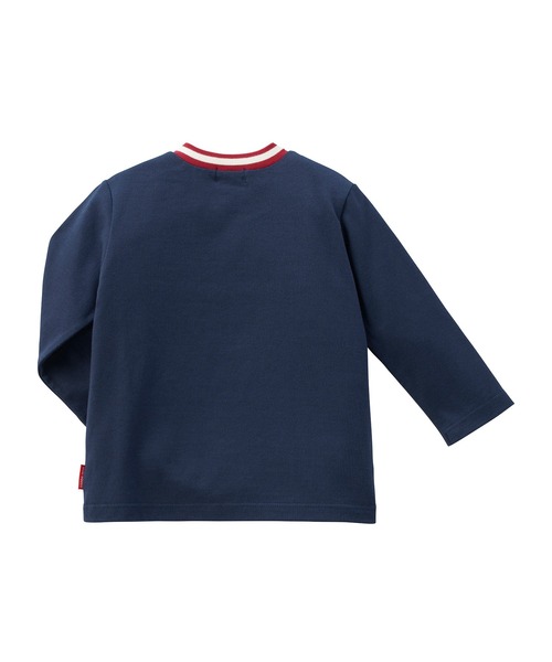 tシャツ シルエットベア長袖Ｔシャツ キッズ 子供服 男の子 女の子の画像