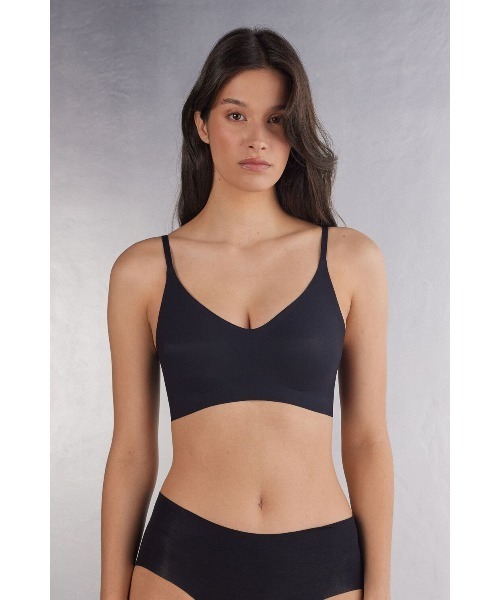 【新品】intimissimi ERIマイクロファイバー XS/S パッド付 Intimissimi ブラジャー マイクロファイバー Eri ブラトップ