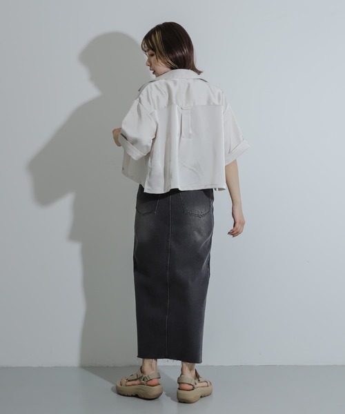 SENSE OF PLACE by URBAN RESEARCH ブラウス シャツ サテン
