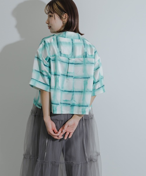LOHEN ベビーサテンTシャツブラウス　GREY 梅田阪急POPUP限定 2024SS予約販売商品】ベビーサテンTシャツブラウス – LOHEN