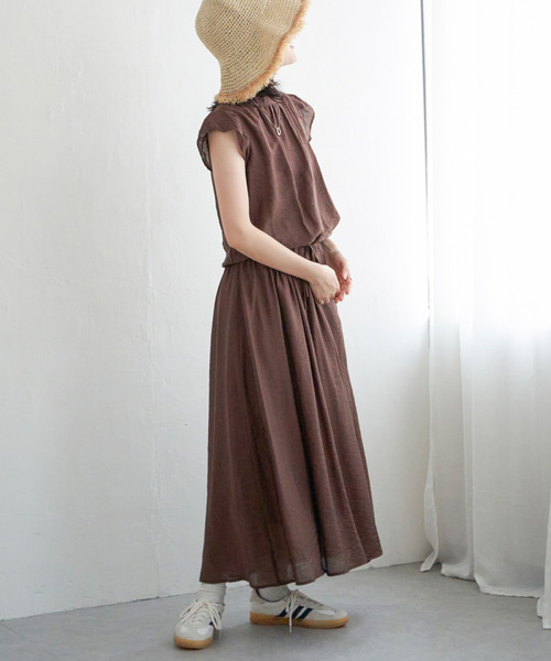 VENCE EXCHANGE ワンピース RNブラウジングワンピース : ZOZOTOWN