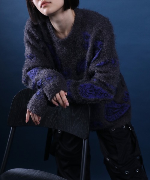 3368【希少・美品】サカイ ペイズリー・バンダナ柄 ジップ付 ニットセーター sacai（ニット/セーター）のフリマアイテム一覧