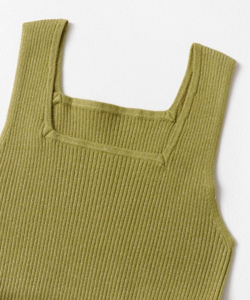 ITEMS URBANRESEARCH タンクトップ ノースリーブ ラメニット