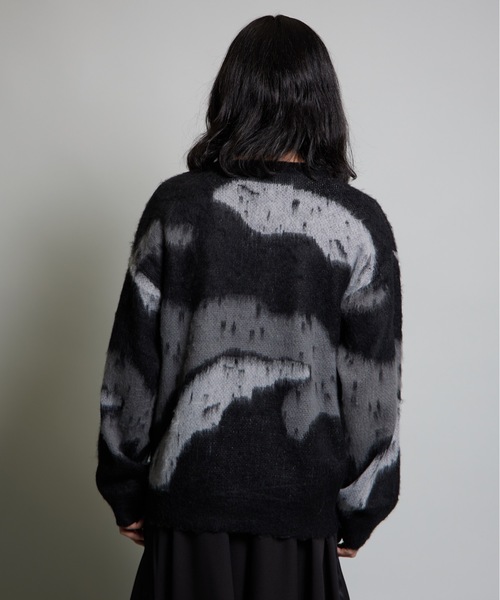 MandO（エムオー） セーター ニット 「MandO」ウール混総柄ジャガード