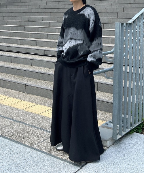 MandO（エムオー） セーター ニット 「MandO」ウール混総柄ジャガード 
