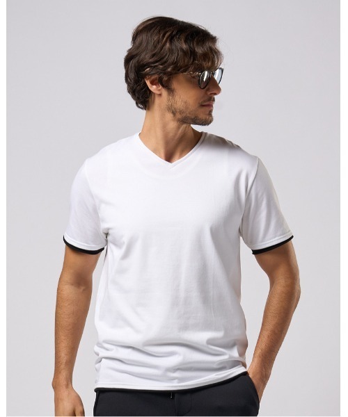 【まるこ】Theory luxe ウォッシャブル VネックTシャツ 白 新品未使用】Theory luxe ウォッシャブル VネックTシャツ 白