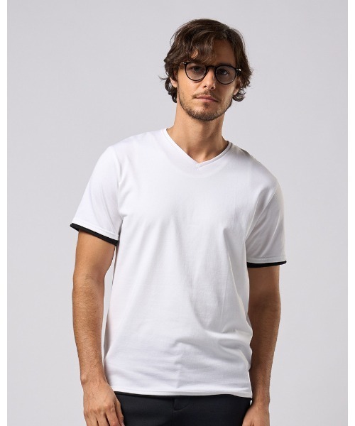 wjk tシャツ cool touch V-neck S/S メンズ : ZOZOTOWN Yahoo!店