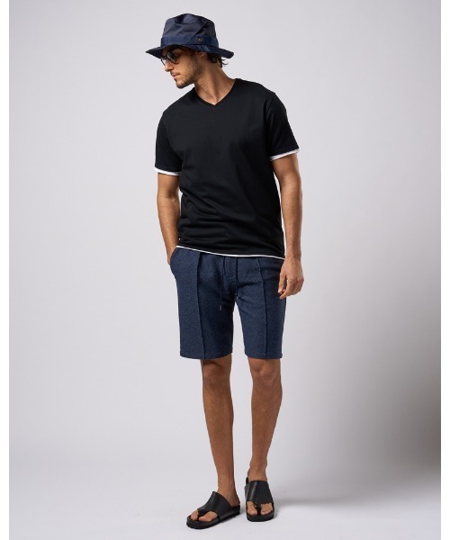 COOLATIQUES ブラック Vネック Tシャツ wjk tシャツ cool touch V-neck S/S メンズ : ZOZOTOWN Yahoo!店
