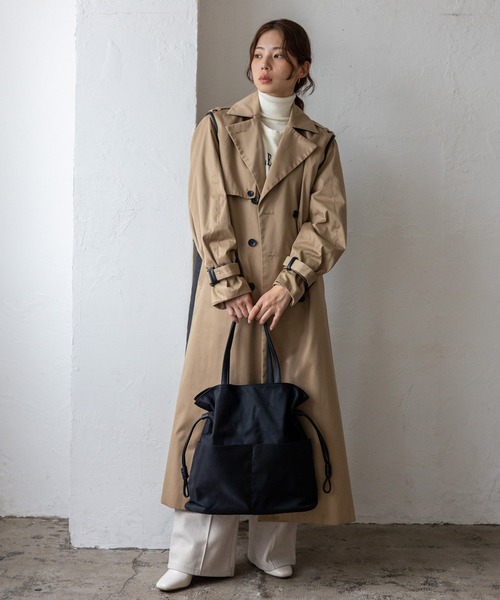 バーバリー❤︎トートバッグ　美品　巾着袋付 日本国内発送限定】大人気！アニマル柄巾着バッグ (Blackパイピングx