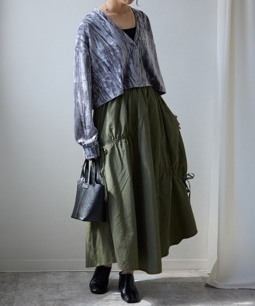 ベロアカーディガン　ベロアスカート　2点 TRIANGLE PALETTE カーディガン ベロアカーディガン レディース