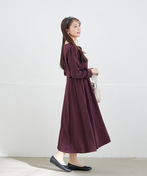 Tiaclasse ワンピース 「安田美沙子さん着用」ベロアラインフレア