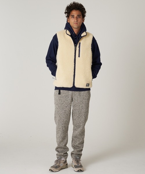 Eddie Bauer ベスト ジレ チラーリ フリースベスト メンズ