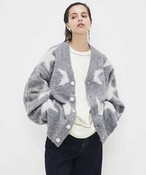 CONVERSE TOKYO ニット セーター STAR SHAGGY KNIT CARDIGAN