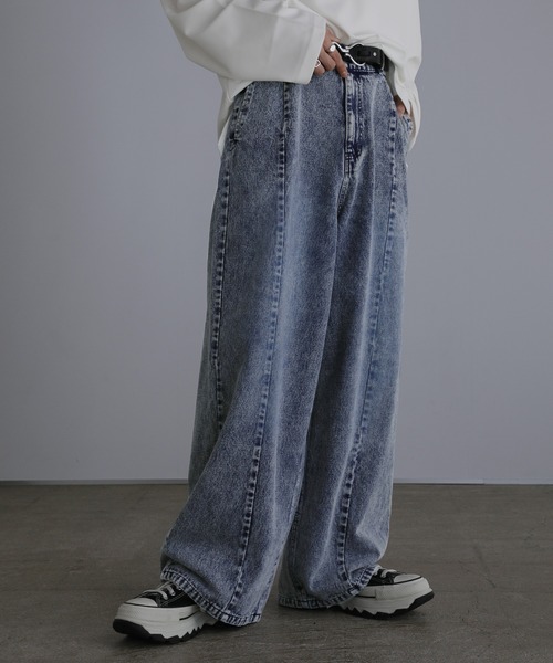 LILL（リル） ジーンズ 「12oz」ルーズシルエットシームデニムパンツ