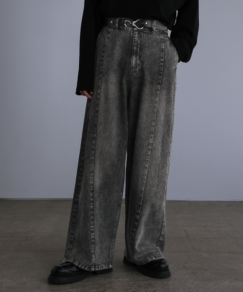 LILL（リル） ジーンズ 「12oz」ルーズシルエットシームデニムパンツ