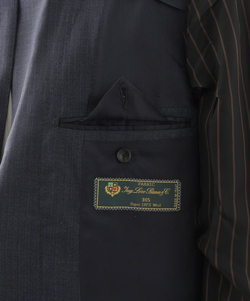 セレモニースーツ セットアップ D.OLIVER 3ボタン スーツ Loro Piana Fabric メンズの画像