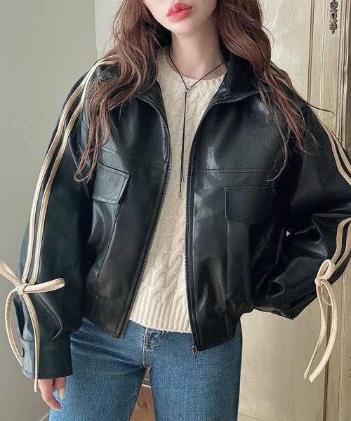 フランシュリッペ　yukiemon レザーブルゾン☆3L☆fl5 フランシュリッペ yukiemon レザーブルゾン☆3L☆fl5 フランシュリッペ