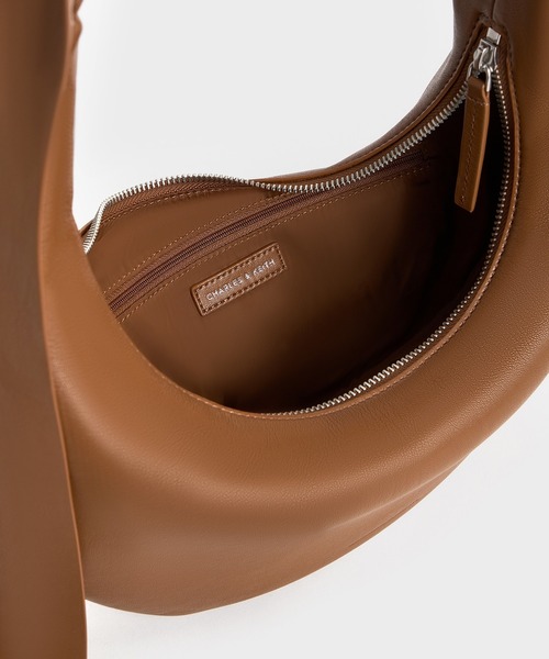 国内★Charles&Keith★Toni ノットクレセントホーボーバッグミニ CHARLES & KEITH｜Toni ミニトニー ノットクレセントホーボー