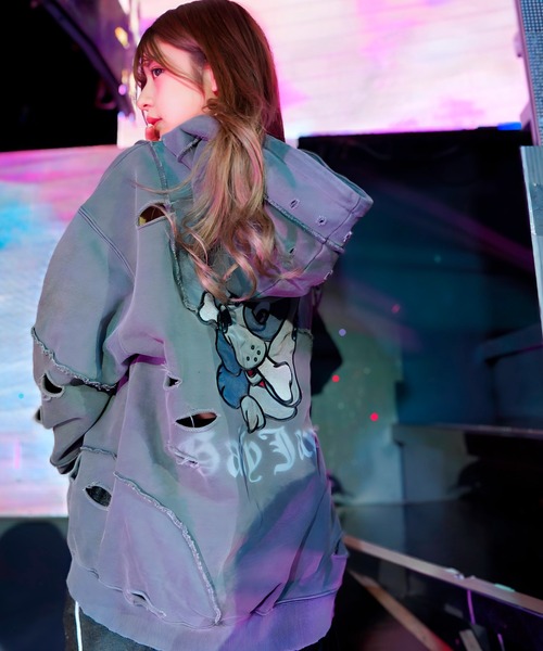 GALFY パーカー GALFY ＼30％OFF 9/7まで／ガルフィー ツギハギゾンビパーカー