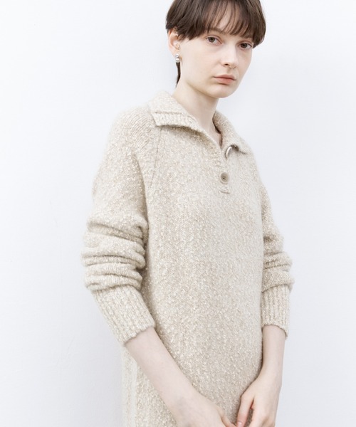 tageechita ワンピース 「tageechita」フリンジアクセント ツイード