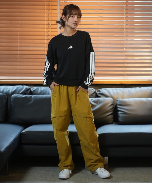 トレーナー スウェット adidas/アディダス レギュラーフィットスウェット KVC40 レディース adidas トレーナー スウェット adidas/アディダス レギュラー