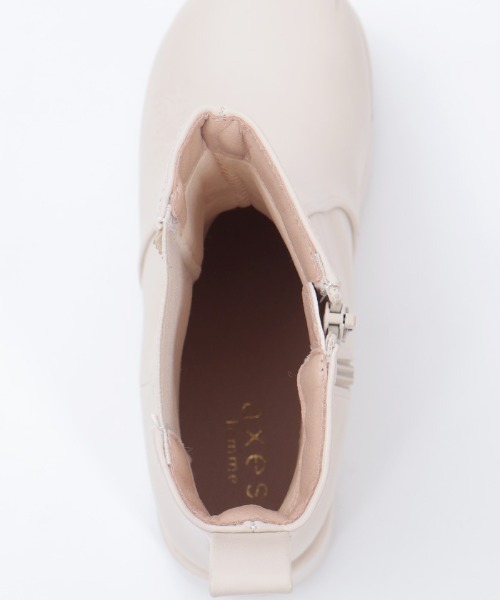 axes femme（アクシーズ ファム） ブーツ 薔薇エンボス厚底ブーツ