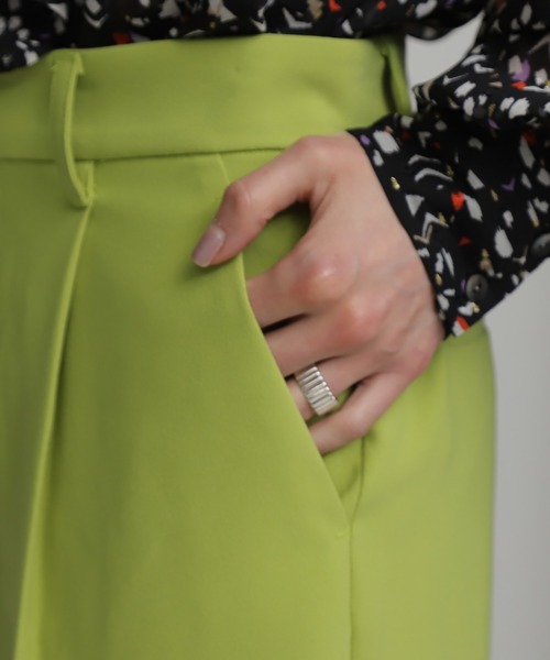 ROSE BUD（ローズバッド） パンツ タックテーパードパンツ レディース