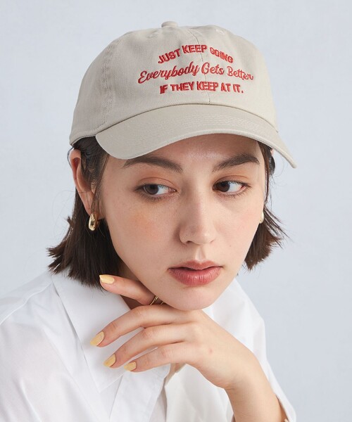 キャップ 帽子 メッセージ ロゴキャップ / CAP レディース | green label relaxing | 04