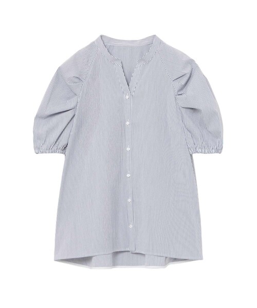 ANAYI ブラウス シャツ ストレッチブロードタック レディース