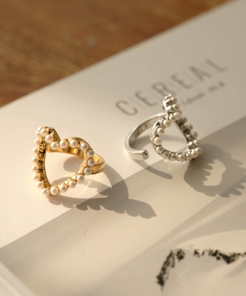 パールリング+おまけ 指輪 リング ハートパールリング レディース : ZOZOTOWN Yahoo