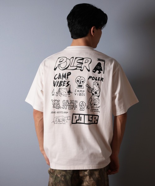 送料無料ライン対応ショップ限定キャンペーン POLeR tシャツ 半袖T 「ムラサキスポーツ限定」POLER/ポーラー トップス