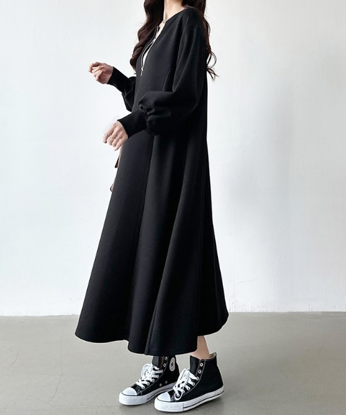 COCOMOMO ワンピース 「サイズ×カラー展開あり」前後2way ボリューム 