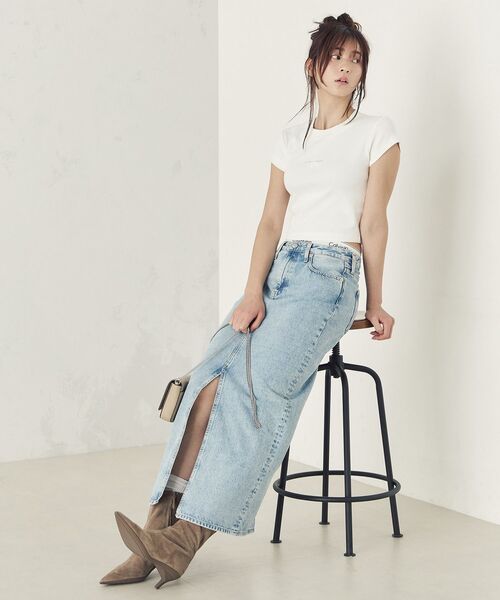 Calvin Klein tシャツ モノグラム ベイビーTシャツ レディース