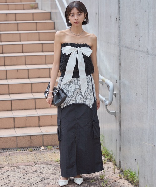 VIOLETTA（ヴィオレッタ） チューブトップ ベアトップ カップ付き