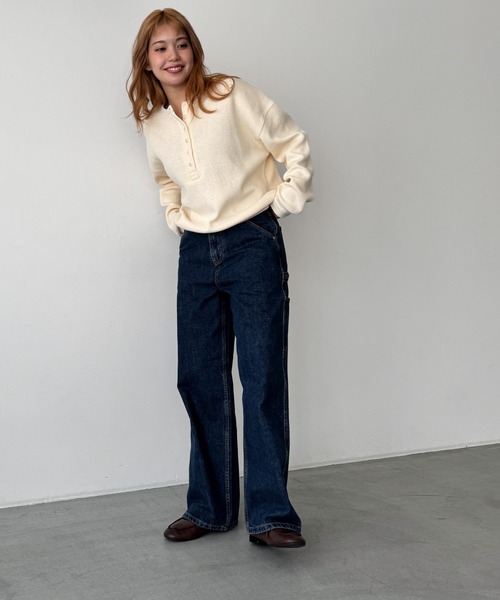 CANAL JEAN tシャツ El mar カルゼヘンリーロンT レディース