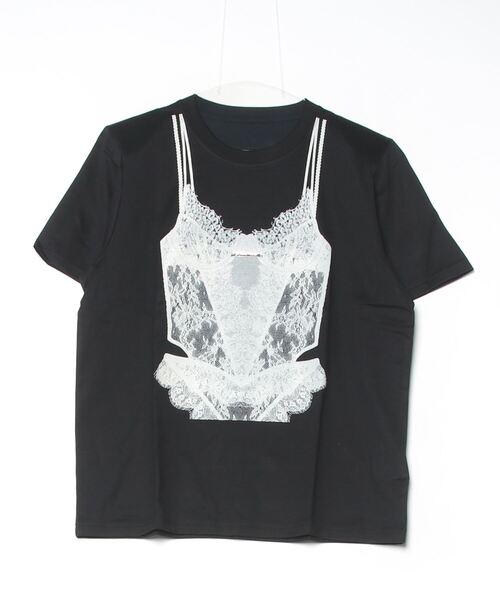 tシャツ トロンプルイユランジェリーTEE / Trombouille Lingerie Tee レディース