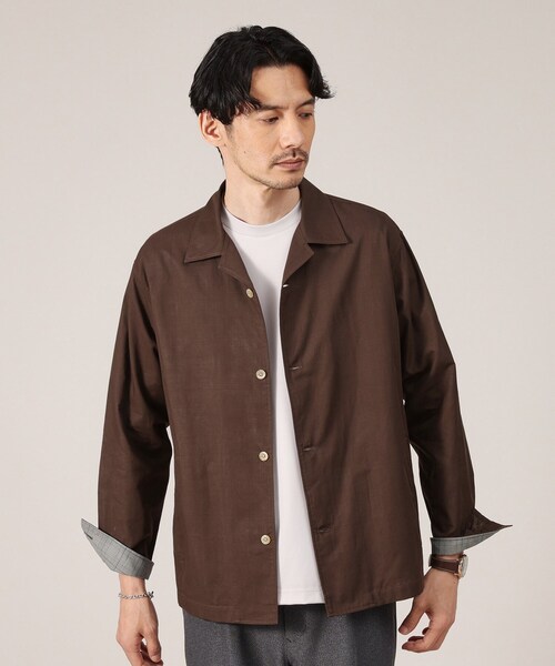 TAKEO KIKUCHI（タケオキクチ） シャツ 「羽織」ダブルフェイス シャツ