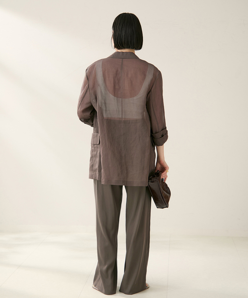 plage ジャケット テーラードジャケット SHEER レディース