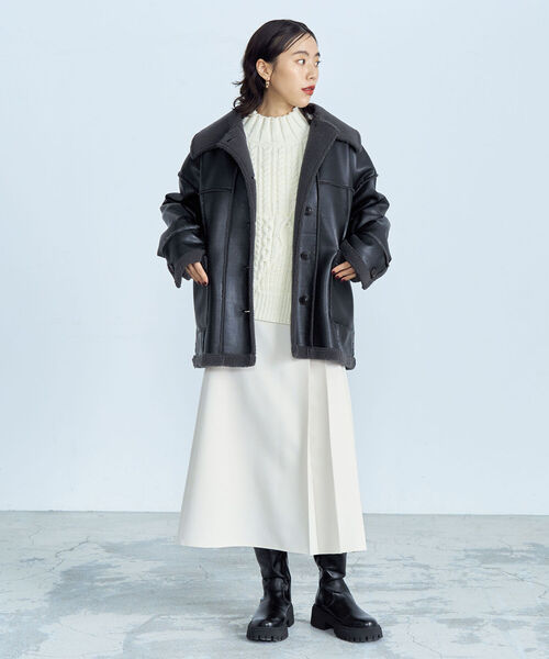 「fredy emue」 ジャケット 38 ブラック レディース_画像2