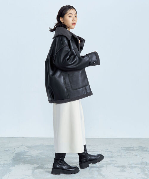 「fredy emue」 ジャケット 38 ブラック レディース_画像3