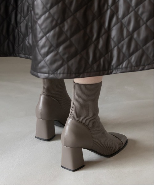 「RANDA」 ショートブーツ S グレー レディース_画像9