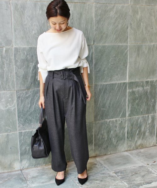 「IENA」 パンツ 34 グレー レディース_画像5