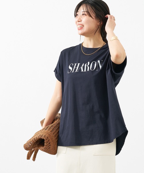 MICA&DEAL tシャツ SHARON”ロゴヘムラウンドT-shirt「2サイズ