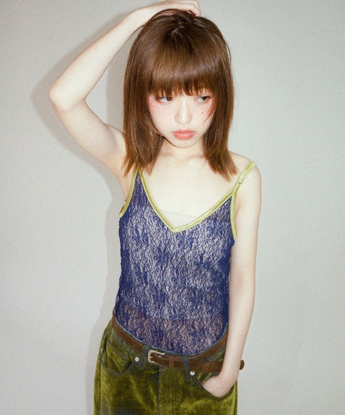 キャミソール SHEER LACE CAMISOLE igi キャミソール SHEER LACE CAMISOLE / シアーレース