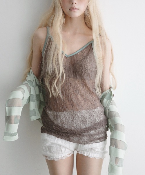 igi キャミソール SHEER LACE CAMISOLE / シアーレースキャミソール