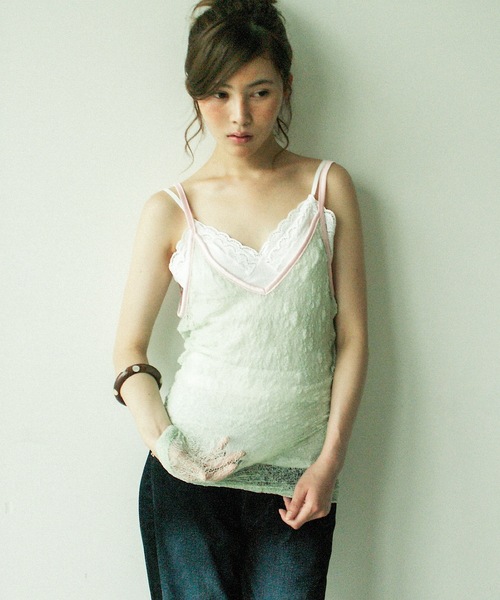 igi キャミソール SHEER LACE CAMISOLE / シアーレースキャミソール