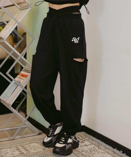 パンツ aina store ダブルクロススリットパンツ|ANAYI OFFICIAL ONLINE STORE｜アナイ